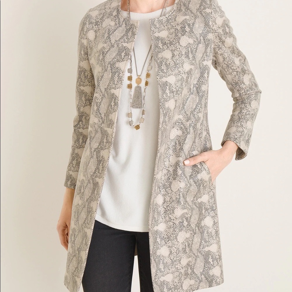 Chico’s faux suede topper